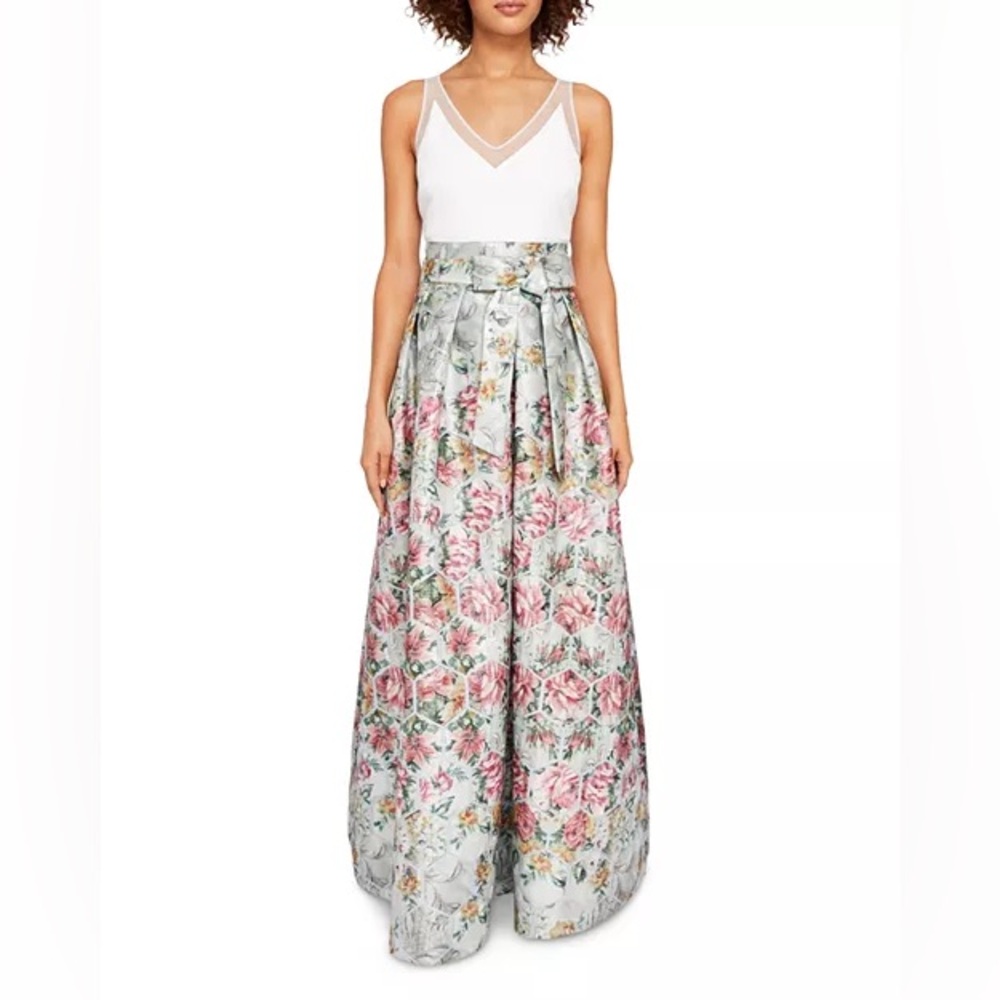 Ted Baker NWOT Women’s Meigan Bow-Detail Jacquard Maxi Dress Size 4